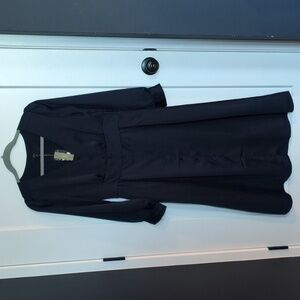 J. Crew Classic Navy Blue Long Sleeve Satin Dress Size 4